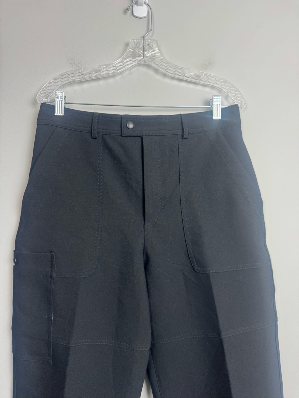 ZARA | Black Utility Cargo Straight Leg Pants Women’s Size Large - Picture 4 of 10